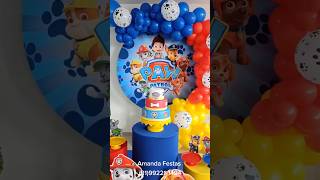 Decoração Patrulha Canina decoracaodefestainfantil decoracaopatrulhacanina pawpatrol patrulha [upl. by Budd760]