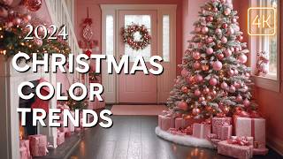 Top 10 Christmas Decor Color Trends for 2024 You MUST Try  Unique Ideas for a Festive Home [upl. by Ydnolem]