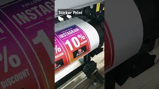 Sticker advertising printing art [upl. by Lenahtan117]