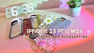 iPhone 13 Pro Max cases and accessories  cute and aesthetic unboxing ✨🤍 [upl. by Ricoriki]