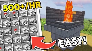 Easiest Iron Golem Farm Design  Minecraft 120 Iron Farm Tutorial  500 Per Hour [upl. by Ahsimat135]