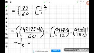 ESPRESSIONI CON ADDIZIONI E SOTTRAZIONI DI FRAZIONI [upl. by Ebaj]