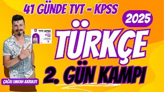 41 GÜNDE KPSS  TYT TÜRKÇE 2 GÜN KAMPI SÖZCÜKTE ANLAM KPSS  TYT TÜRKÇE 2025 [upl. by Merlina]