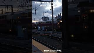 Needham Line entering South Station New Camera [upl. by Laeira984]