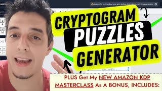 Cryptogram Puzzles Generator Review [upl. by Ahders]