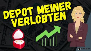 Ich zeige das Depot meiner Verlobten  Investiert seit ca 1 Jahr amp 7 Monaten Aktien traderepublic [upl. by Ddal]