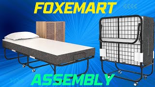 Foxemart Folding Rollaway Bed Assembly And Setup [upl. by Germayne]