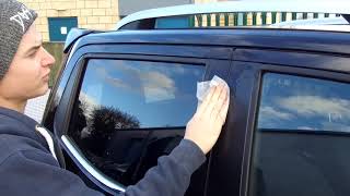 How to fit  product demo Nissan Navara NP300 wind deflectors [upl. by Namruht]