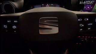 SEAT ARONA 2023  Interior de NOCHE [upl. by Narcis]