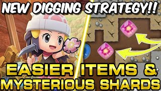 NEW DIGGING STRATEGY for the Grand Underground in BDSP EASIER ITEMS AND MYSTERIOUS SHARDS [upl. by Eniagrom]