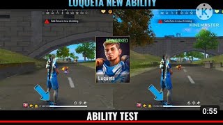 LUQUETA NEW ABILITY TEST  OB46UPDATE FF MAX  FF LUQUETA ABILITYTEST  LUQUETA ABILITY TEST [upl. by Aneala]