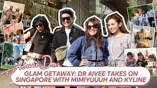 Glam Getaway Dr Aivee takes on Singapore with Mimiyuuuh and Kyline [upl. by Naujik]