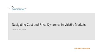 On Demand Webinar  Navigating Cost and Price Dynamics in Volatile Markets [upl. by Scribner]