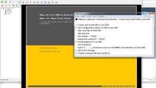 VMware vSphere 55 Nested Virtualization  Create and Install VM to use ESXi [upl. by Naillik]