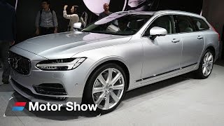 Volvo V90 vs Kia Optima Sportswagon – 2016 Geneva Motor Show [upl. by Oflunra]