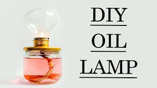 How to Make Oil Lamp  DIY Oil Lamp at home [upl. by Lyram]