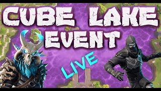 FORTNITE  LOOT LAKE EVENT LIVE GAMEPLAY  CUBE MELTED INTO LOOT LAKE AND CREATED CUBE LAKE EVENT [upl. by Schwejda]