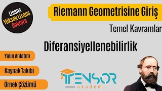 9 Diferansiyellenebilirlik Diferansiyel Geo Temel Kavramları  Riemann Geometrisine Giriş [upl. by Navis746]