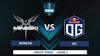 Mineski vs OG  Game 2  ESL One Katowice 2018 [upl. by Crooks239]