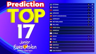 Junior Eurovision 2024  Voting Simulation Prediction [upl. by Anera]