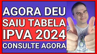 ✅SAIU NO DIÁRIO OFICIAL TABELA DO IPVA 2024 COMO CONSULTAR [upl. by Vogeley]