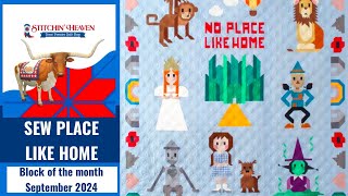 Sew Place Like Home Block of the Month September 2024 [upl. by Nnalyrehc]