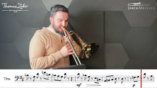 Marcel Bitsch  Etude no 14 Jarek Meisner  Trombone [upl. by Rednave]