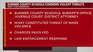 Sumner Co schools condemn violent threats [upl. by Ping]