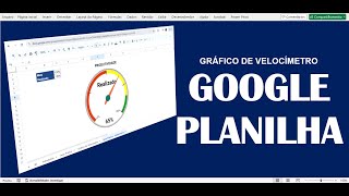 GOOGLE PLANILHAS SEM VBA  COMO FAZER GRÁFICO DE VELOCÍMETRO DINÂMICO [upl. by Epolulot]