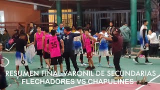 💥¡Partidazo de básquetbol varonil de Escuelas Secundarias🏀 [upl. by Nauqed]