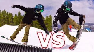 Rocker vs Camber Snowboard Test  Arbor Westmark [upl. by Skipp]