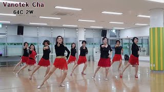 Vanotek Cha Intermediate danceamp teach line dance [upl. by Myrwyn]