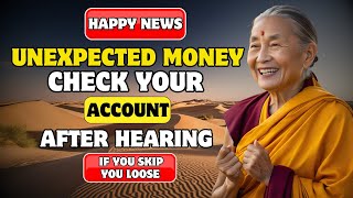 UNEXPECTED MONEY 10 minutes after hearing this check your account immediately  Buddhist Teachings [upl. by Ennaillek]