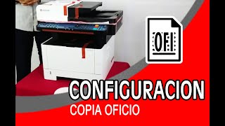 Configuración Copia Oficio Kyocera m2135 [upl. by Eilojne]