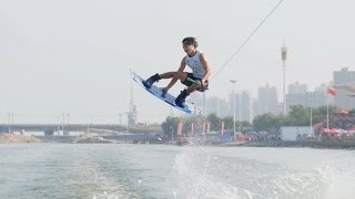 Amazing Pro wake final  Wakeboard World Cup 2015  China [upl. by Nakashima]