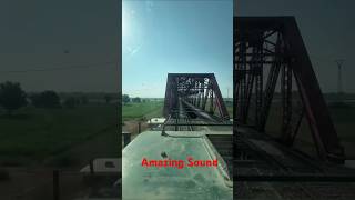 Train crossings the bridge । indianrailways train railway travel youtubeshorts shortvideo [upl. by Ahtabat938]