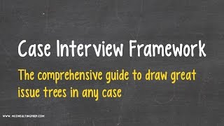 Case Interview Frameworks Are Overrated [upl. by Oag263]