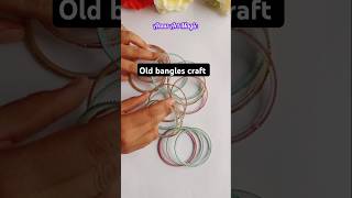 Old Bangles Craft😍✨ Diy Jwellery Organizerdiyshortsbanglescraftorganizer bestoutofwaste craft [upl. by Zondra]