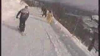 Insane Snowscoot Riders in Japan [upl. by Hcirdla386]