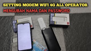 Cara mengubah nama dan password modem wifi 4G LTE all operator  pasang wifi sendiri [upl. by Tegirb]