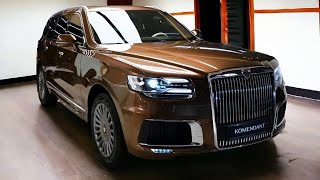 2024 Aurus Komendant  New Ultra Luxury SUV 44L V8 590HP Exterior And Interior In Depth Details [upl. by Moise]