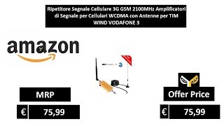 Ripetitore Segnale Cellulare 3G GSM 2100MHz Amplificatori di [upl. by Ardyce448]