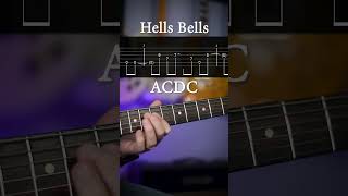 Hells Bells ACDC Guitar Riff with Tab [upl. by Eidoow409]