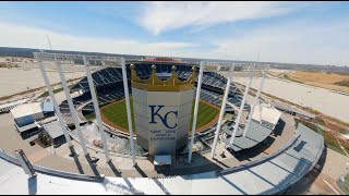 Kauffman Stadium Like Youve Never Seen it Before  Drone FlyThrough Tour [upl. by Bramwell866]