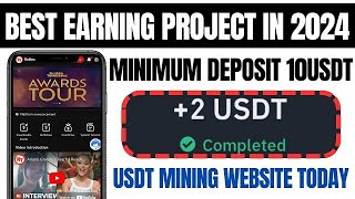 New USDT shopping mall site today 😮USDT earning WEBsite 😮USDT investment site 😮USDT mining site 2024 [upl. by Nnauol468]