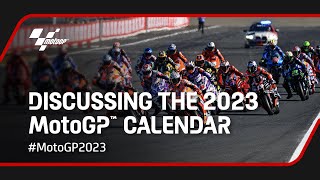 Discussing the 2023 MotoGP calendar 📅  MotoGP2023 Inside The Paddock [upl. by Enovahs]