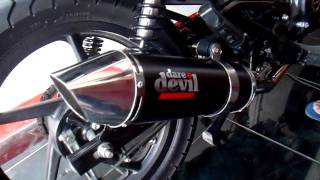 Rouser 135 w DareDevil 4quot Open Pipe [upl. by Thayne]