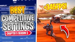 BEST Competitive Settings in Fortnite CHAPTER 5 Season 3 🔧 FPS BOOST Nvidia Settings Colorblind [upl. by Gnoc]