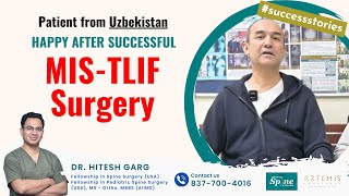 From Pain to Relief Uzbekistan Patient Shares His Experience After MISTLIF Surgery in India tlif [upl. by Bidle]