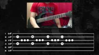 Linkin Park  Pushing Me Away Guitar Tutorial w Tabs by Kirjai [upl. by Ennasus]